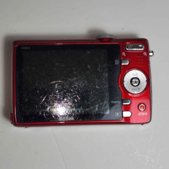 Kodak Easyshare M863 8.2 MP Digital Camera, with 3xOptical Zoom (Red) - Picture 2 of 6